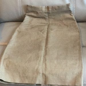 Nicole Miller Collection brown linen skirt